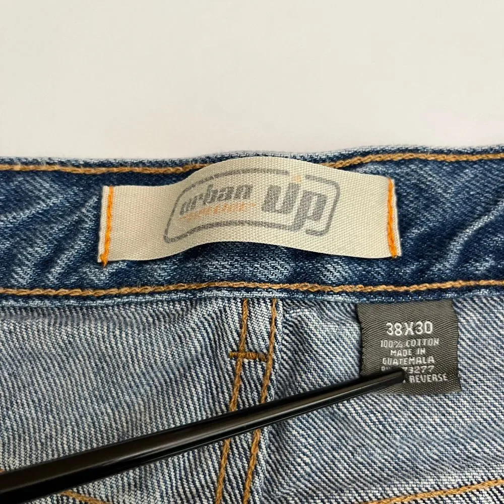 Urban‎ Pipeline Mens Jeans, Y2K Style Mens Jeans, Urban Pipeline Blue Denim 31